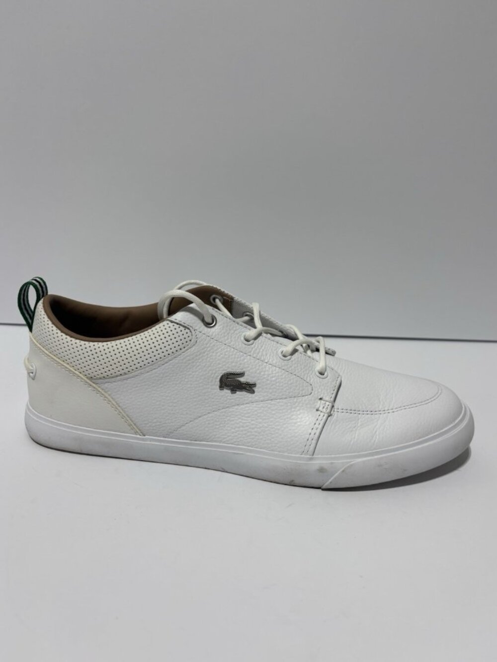 Lacoste Men’s Bayliss 119 U CMA White Leather Sneakers, Size 9.5 M
